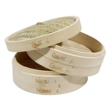 10 Inch Bamboo Steamer Basket Reusable Dumpling Maker